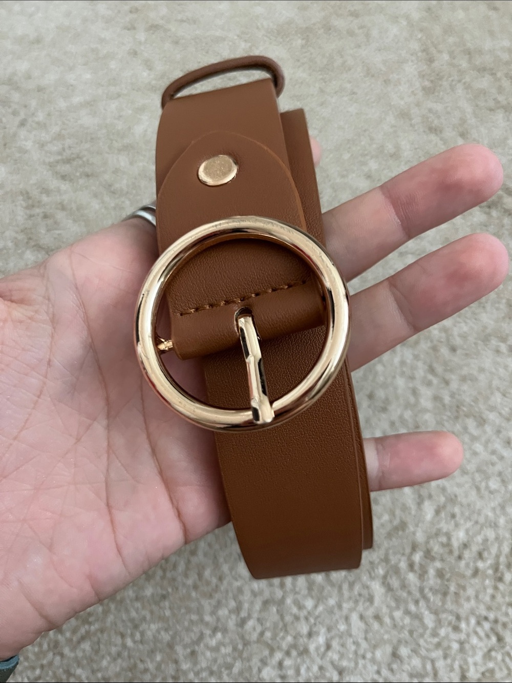 Vintage inspired brown belt